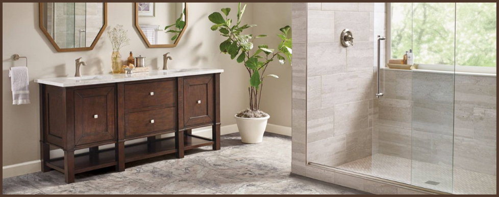 Alterna Bathroom Flooring at GARDNER Floor Covering, Eugene, Oregon